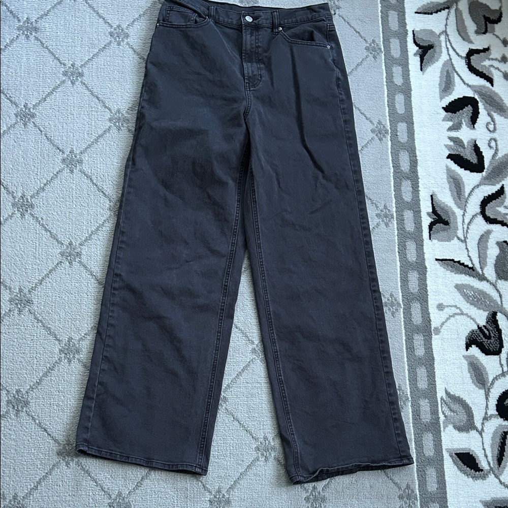 PACSUN Nora Black Stretch Wide-Leg Jeans